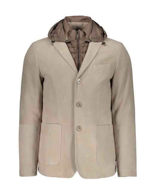 Moorer Natural Long-Sleeved Down Jacket for men