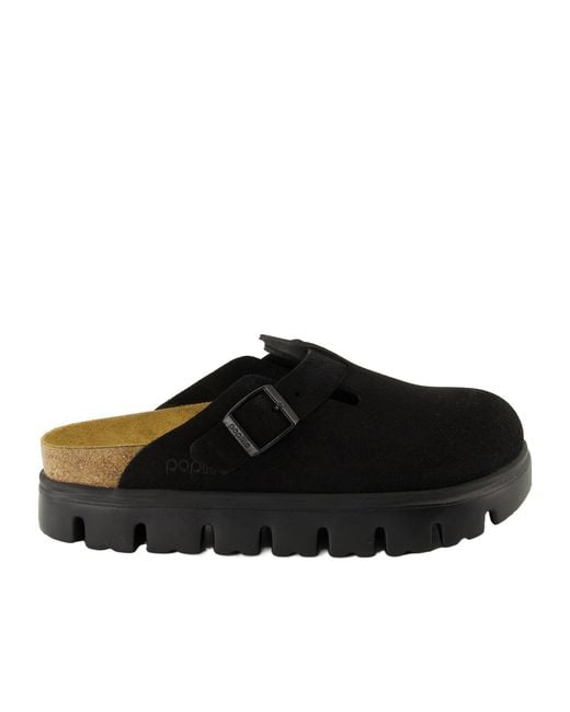 Birkenstock Black Boston Chunky Slip-On Clogs