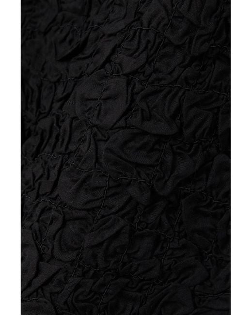 Mara Hoffman Black Textured Midi Dress