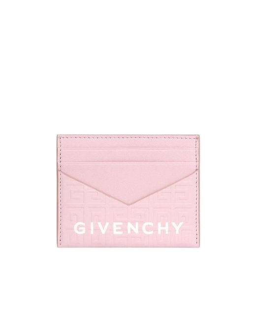 Givenchy Pink G Cut Card Holder