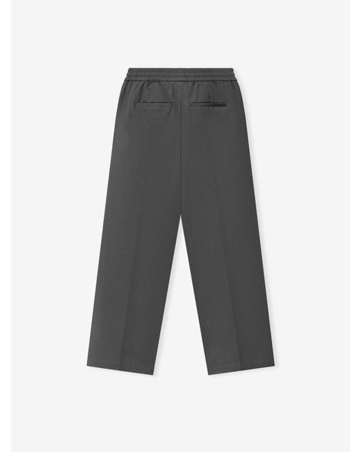 Fear Of God Gray Cotton Twill Pleat Front Drawstring Pant for men