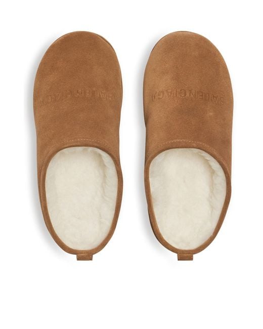 Balenciaga Brown Alaska Platform Mules
