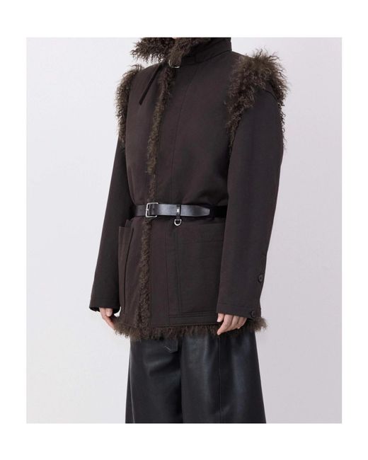 Lemaire Black Single Breasted Coats