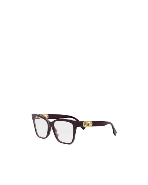 Fendi White Eyewear Square Frame Glasses