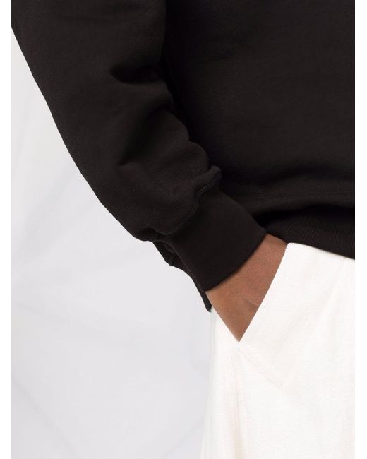 McQueen Black Graffiti Logo Crewneck Sweatshirt