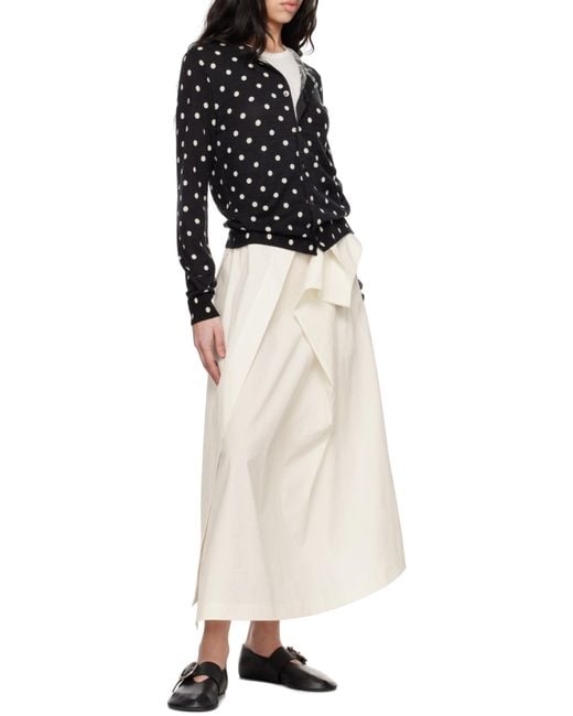 Jil Sander Black Cannolo Buckled Ballerinas