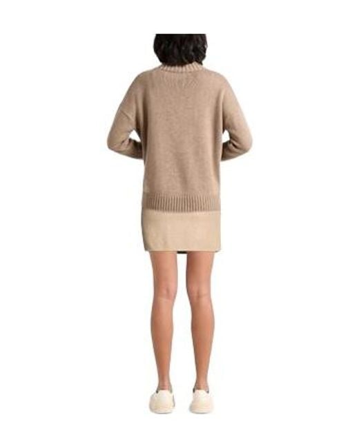 Max Mara Natural Solid Wool Blend Flare Skirt