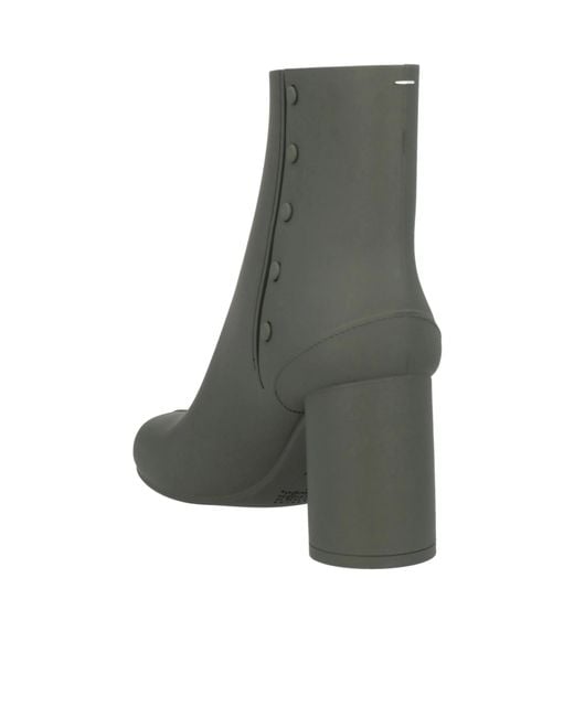 Maison Margiela Gray Solid Color Ankle Boots