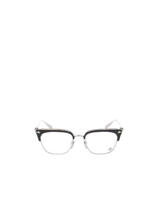 Chrome Hearts White Sluntradiction Square-Frame Sunglasses for men