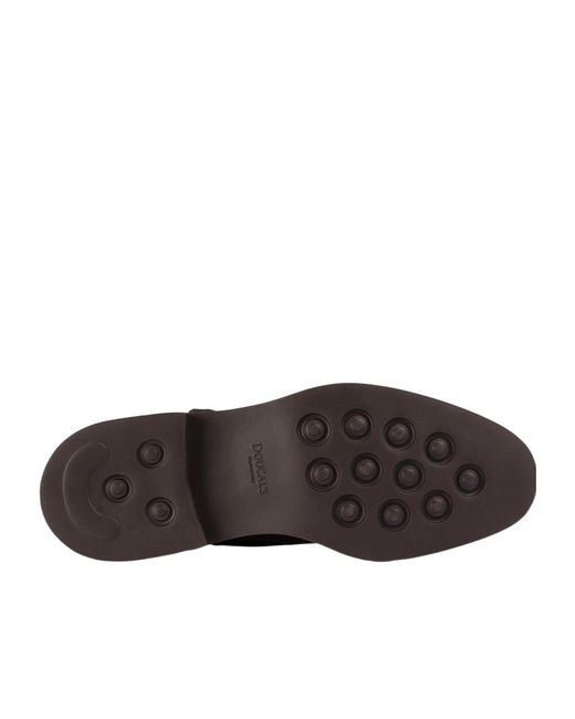 Doucal's Brown Earth Suede Double-Buckle Shoe for men
