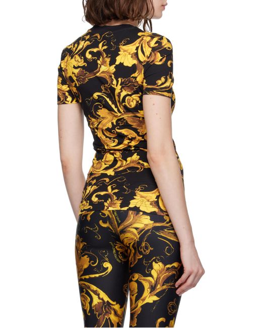Versace Jeans Yellow All-Over Print T-Shirt