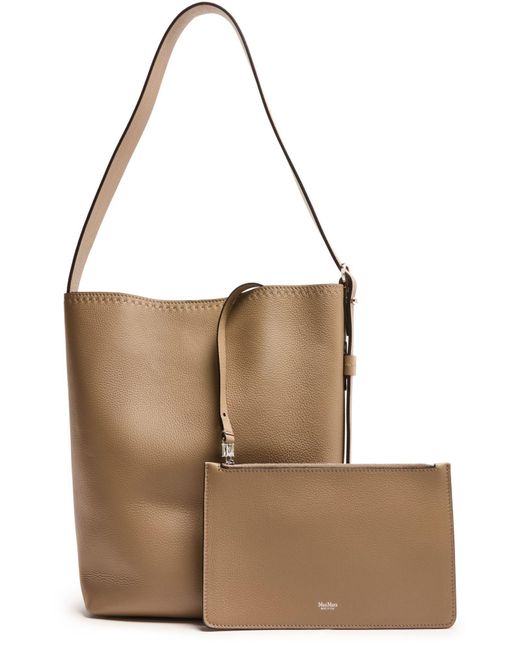 Max Mara White Logo Tote Bag