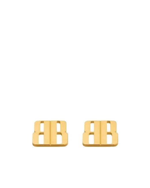 Balenciaga Metallic Nano Stud Earrings