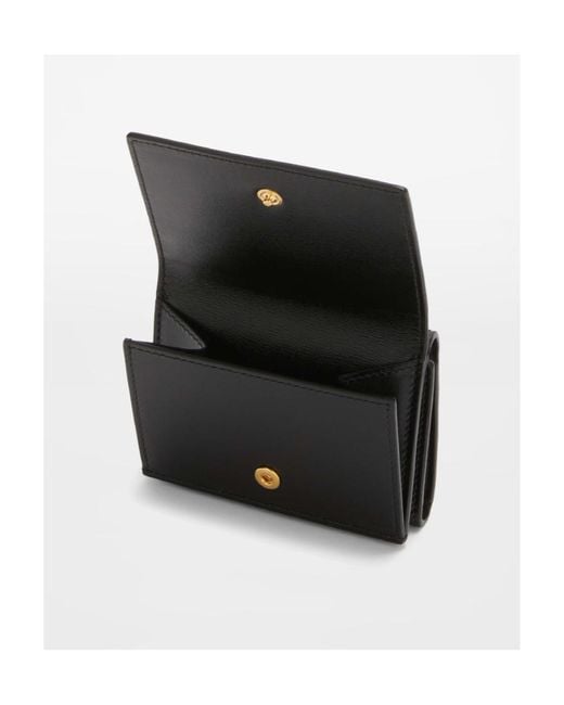 Jil Sander Black Logo Detailed Tri-Fold Wallet