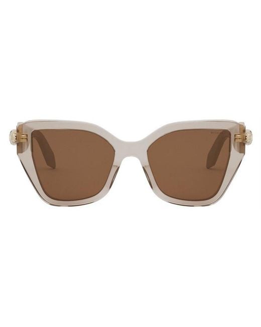 BVLGARI Brown Bulgari Serpenti Geometric Sunglasses