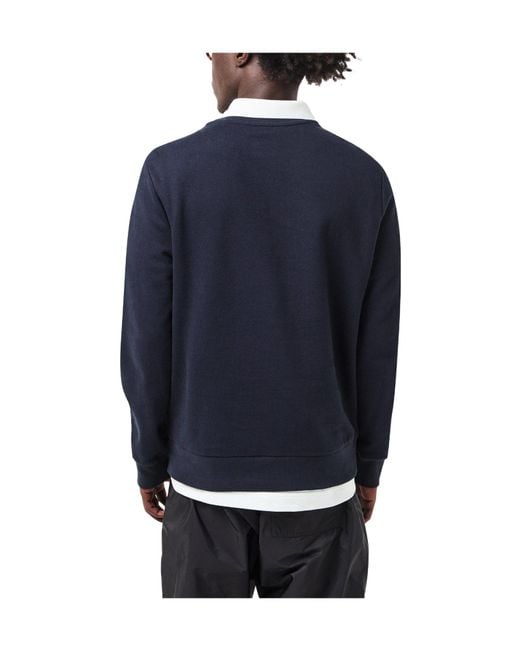 Moncler Blue Crew Neck Long Sleeve Sweatshirt for men