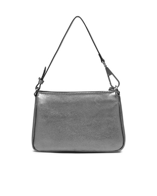 Gianni Chiarini Gray Logo Shoulder Bag