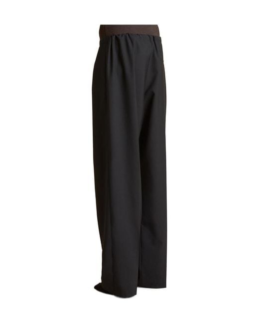 Khaite Black Trenton Pant