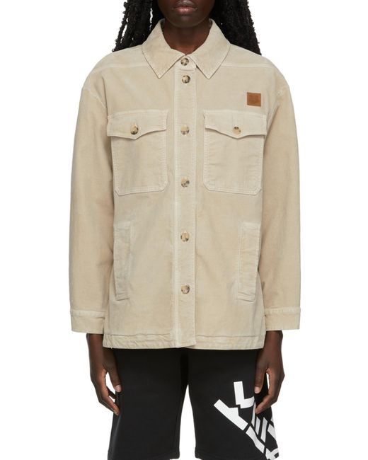 KENZO Natural K-Tiger Patch Overshirt