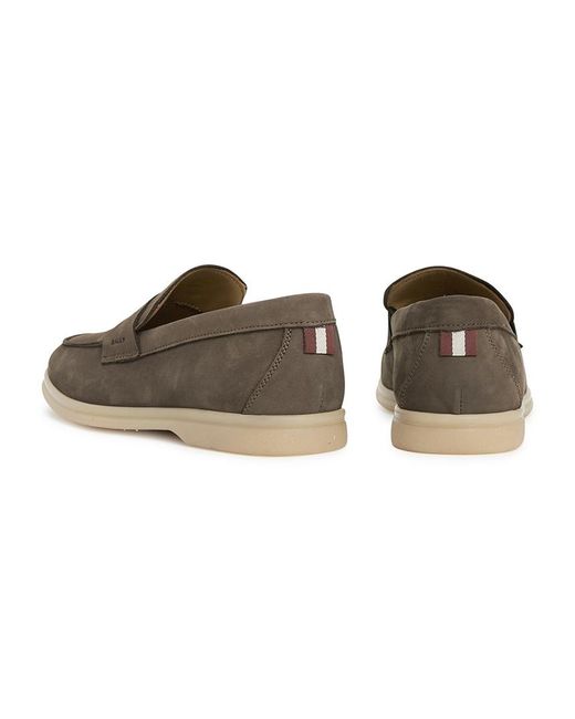 Bally Brown Round-Toe Casual Shoes for men