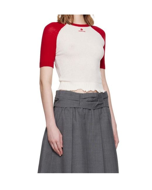 ShuShu/Tong Gray Short-Sleeved Knitwear
