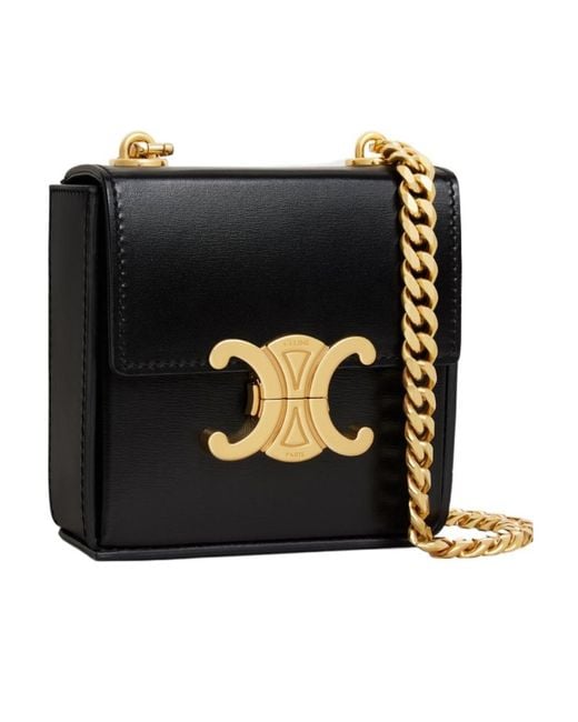 Céline Black Mini Box Triomphe