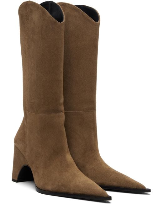 Coperni Brown Cowboy Bridge Boots