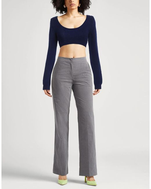 Marni Blue Solid Color Lightweight Wool Knit