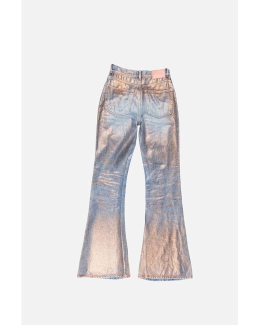 Acne Blue 2025F Fitted Glitter Jeans