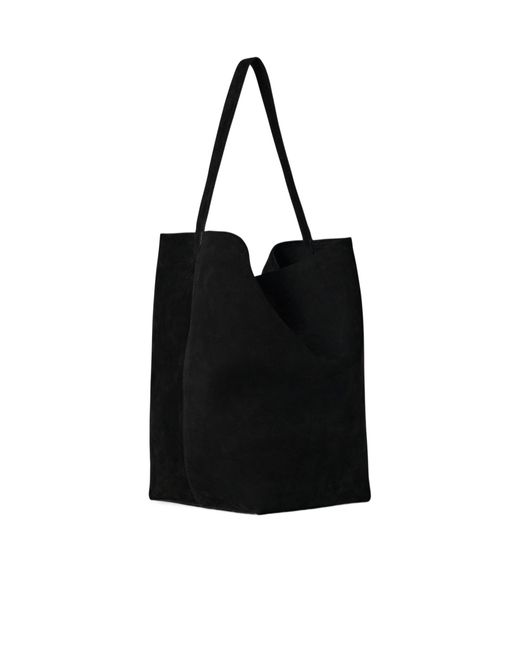 The Row Black Large N/S Park Tote Bag