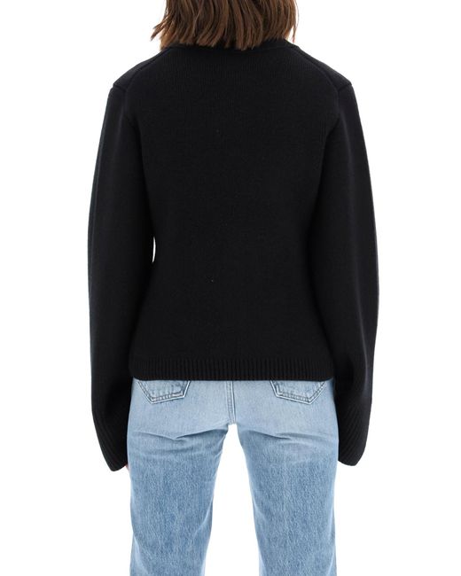 Khaite Black Scarlet Boxy Cardigan