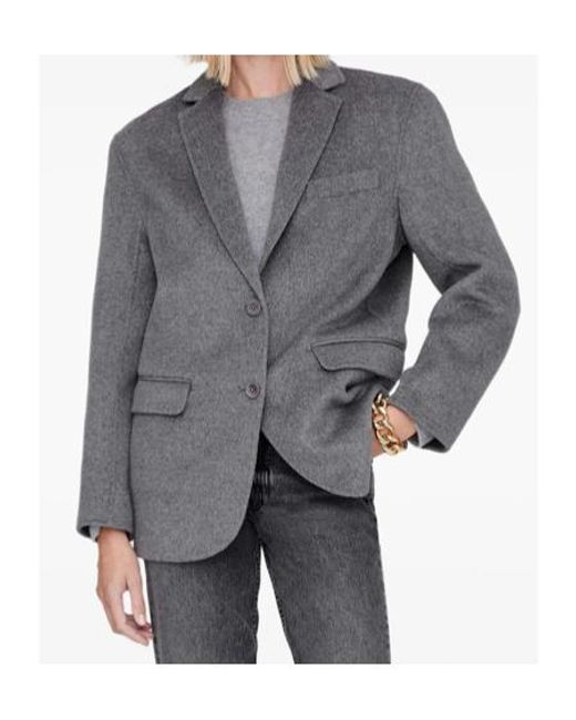 Anine Bing Gray Quinn Blazer
