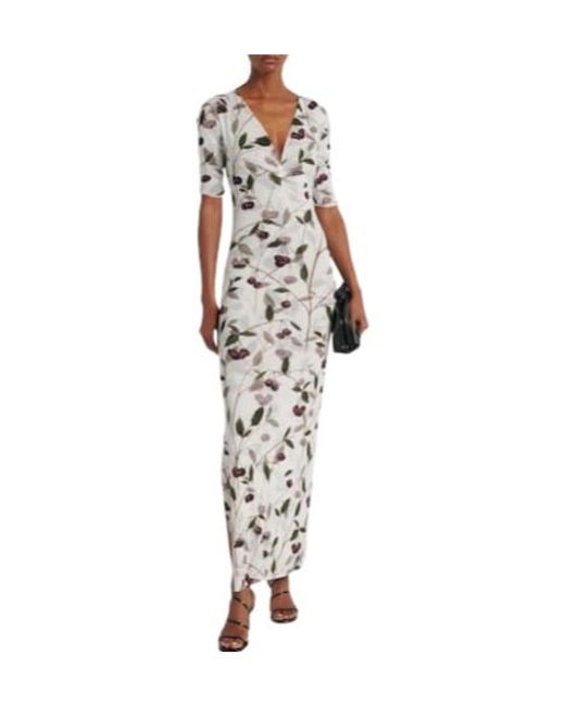 Stella McCartney White Minimalist Cherry Print Dress
