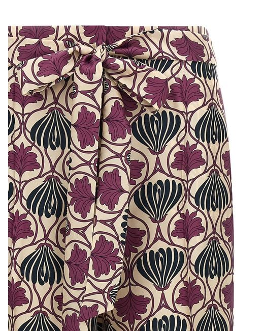 Max Mara Multicolor 'S Timec All-Over Printed Drawstring Pants