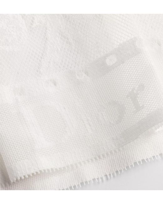 Dior White Mid-Length Flared Skirt