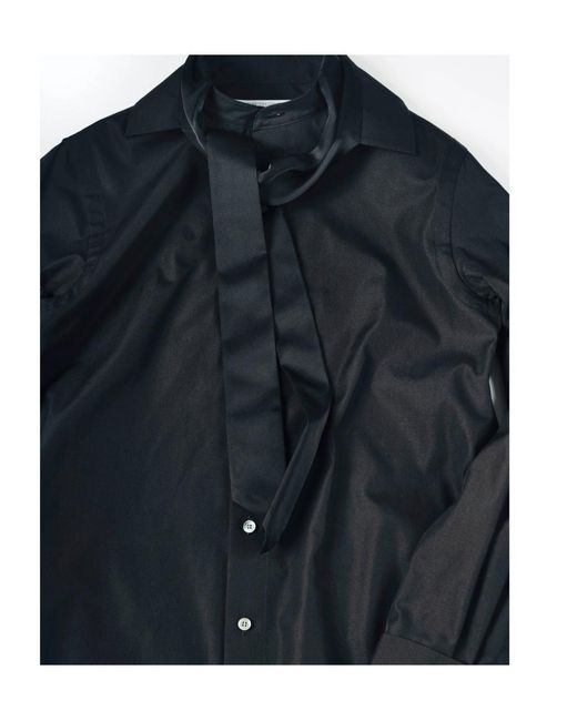 Sacai Black Long-Sleeved Shirt