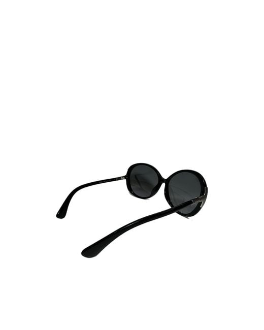 Tod's Black Round Logo Sunglasses for men
