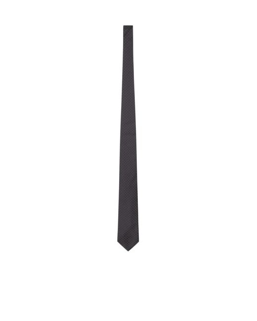 Lardini White Jacquard Pointed Tip Tie for men