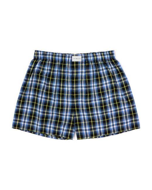Tommy Hilfiger Blue Checkered Shorts for men