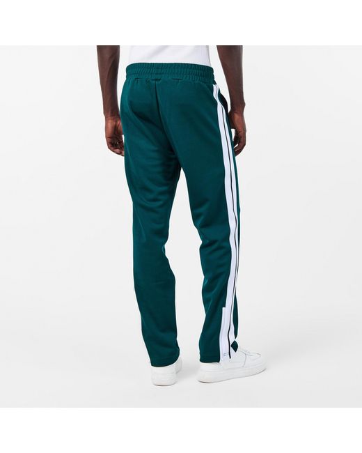 Palm Angels Green Colored Minimalist Straight-Leg Casual Trousers for men