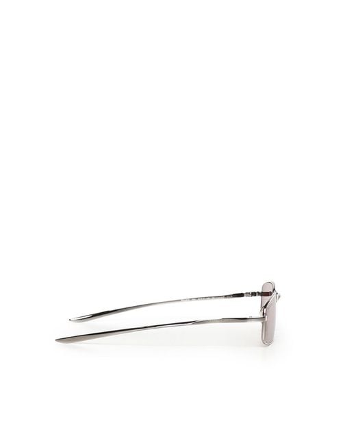 Balenciaga Brown Rectangular Rimless Sunglasses