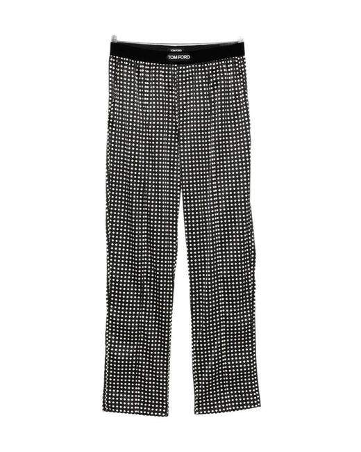 Tom Ford Gray Polka Dot Pyjama Trousers for men
