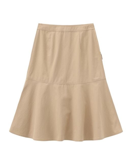Marissa Chiara Natural Single-Breasted Skirt