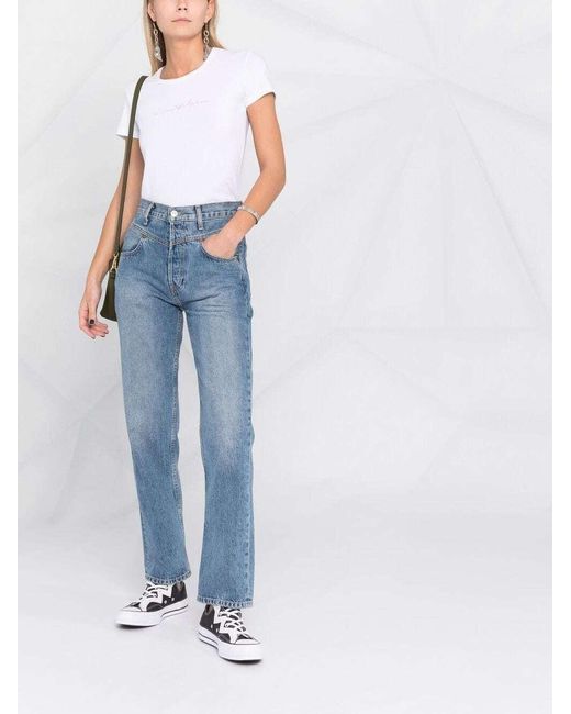 Emporio Armani White Logo Crew-Neck T-Shirt