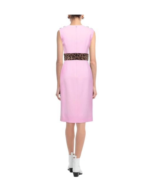 Dolce & Gabbana Pink Midi Dress