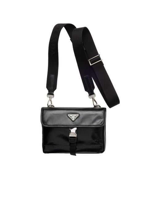 Prada Black Leather Smartphone Case for men