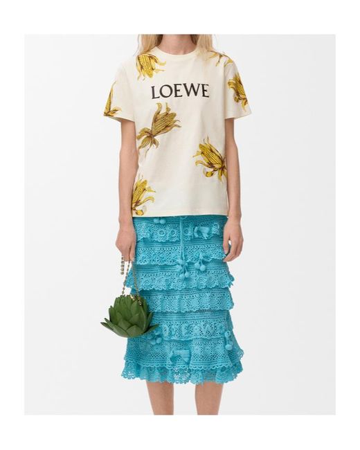 Loewe White Embellished T-Shirt
