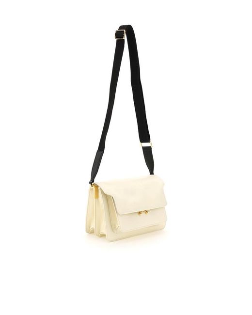 Marni White Trunk Strapped Shoulder Bag