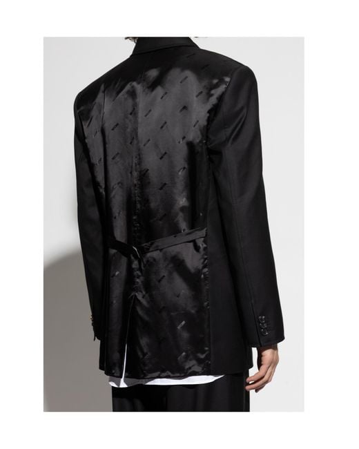Moschino Black Double Breasted Tailored Blazer for men