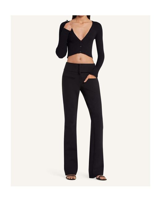 Courreges Black Courrèges Solar Light Rib Cardigan